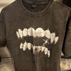 Men Black Graphic T-Shirt